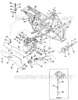 MOTEUR   SUPPORT SILENCIEUX 350 2X4 (4918531853005A)