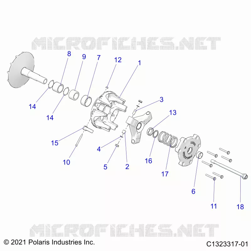 SYSTÃˆME DE TRANSMISSION, PRIMARY CLUTCH