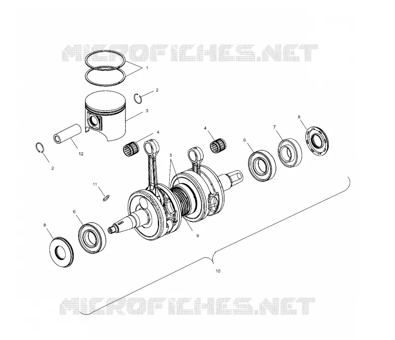 PISTON ET VILEBREQUIN
