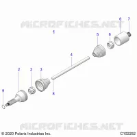 SYSTÃˆME DE TRANSMISSION, REAR DRIVE SHAFT 