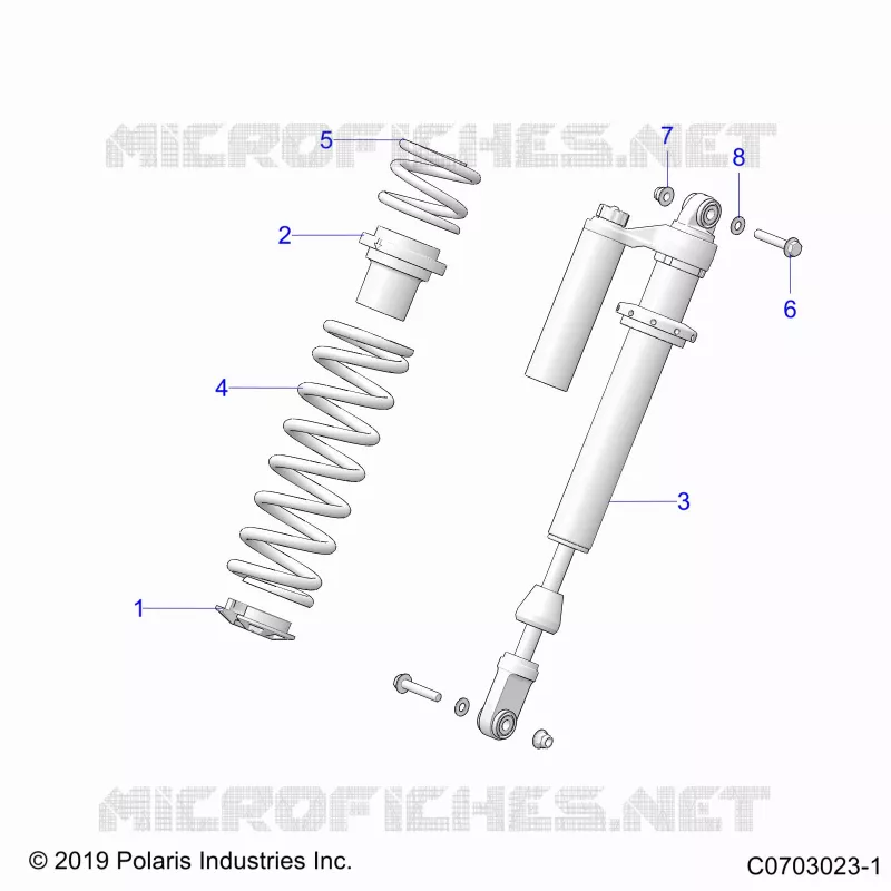 SUSPENSION, AMORTISSEUR AVANT MOUNTING, STANDARD/PREMIUM