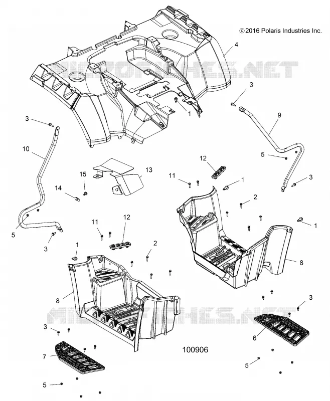 HABITACLE ARRIERE AND FOOTWELL