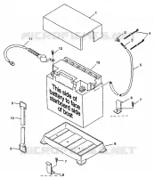 SUPPORT BATTERIE SL 900 B974091 and SL 1050 B974090 (4940974097B008)