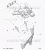 ENGINE, TURBO CHARGER MOUNTING
