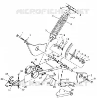 BRAS OSCILLANT ET AMORTISSEUR ARRIERE Trail Boss W97AA25C (4940574057B009)
