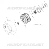 ROUES, FRONT AND HUB