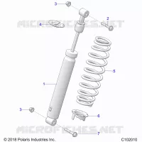 SUSPENSION, AMORTISSEUR ARRIERE