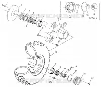 ROUE AVANT  SPORTSMAN 500 W97CH50A (4939993999B007)
