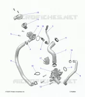MOTEUR, WATERPUMP AND BYPASS