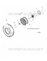 ROUES, FRONT TIRE AND BRAKE DISC