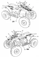 EMBLEMES Sport 400L W97BA38C and Trail Blazer W97BA25C (4940124012A012)