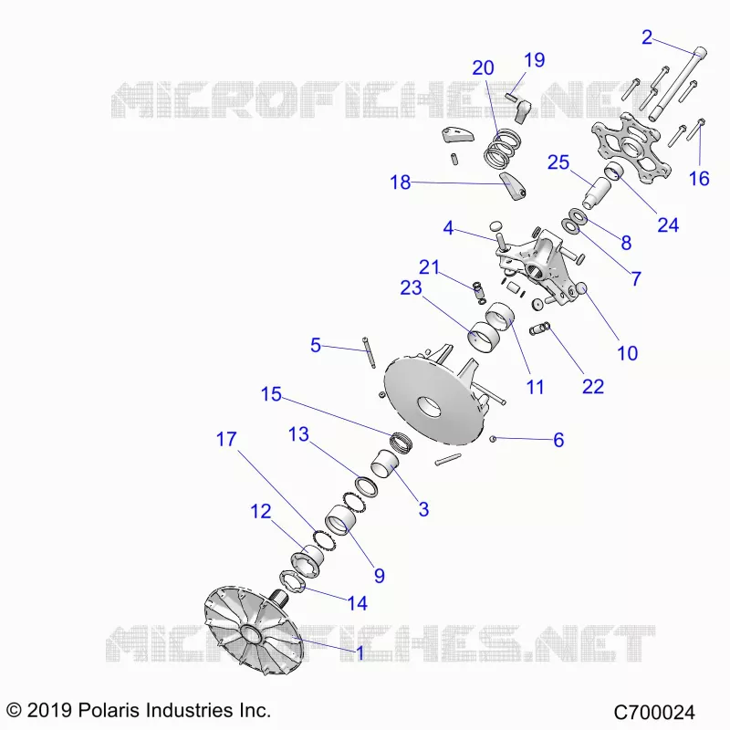 SYSTEME DE TRANSMISSION, PRIMARY CLUTCH