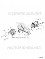 ENGINE, ALTERNATEUR AND COMPRESSOR