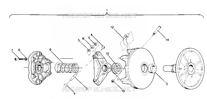 EMBRAYAGE DE TRANSMISSION LT/LTR (4912711271008A)