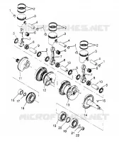 VILEBREQUIN ET PISTON SL 650 STD B954358 (4932923292B014)