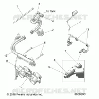 FUEL SYSTEM, RAIL, LINES AND CORPS DE PAPILON