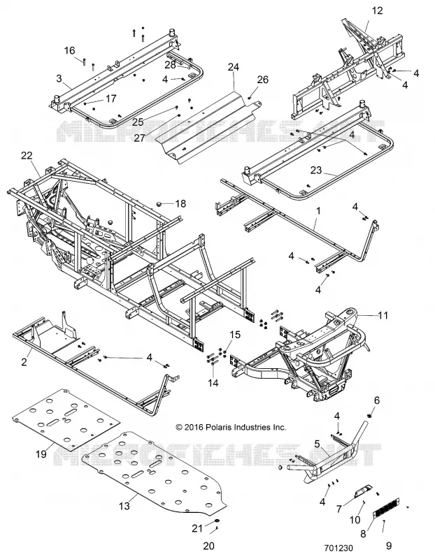 CHASSIS, CADRE AND FRONT BUMPER