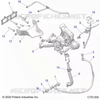 ENGINE, TURBO CHARGER MOUNTING
