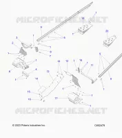 CHASSIS, PROTECTION D'EMBRAYAGE, FOOTRESTS, TUNNEL GRIPS