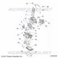 ENGINE, CRANKCASE AND VILEBREQUIN