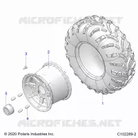 ROUES, REAR TIRE