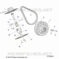SYSTEME DE TRANSMISSION, SECONDARY CLUTCH
