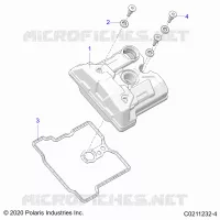 ENGINE, COUVERCLE SOUPAPE
