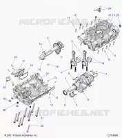 ENGINE, CRANKCASE AND VILEBREQUIN