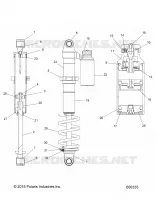 SUSPENSION, AMORTISSEUR ARRIERE TRACK (7044566)