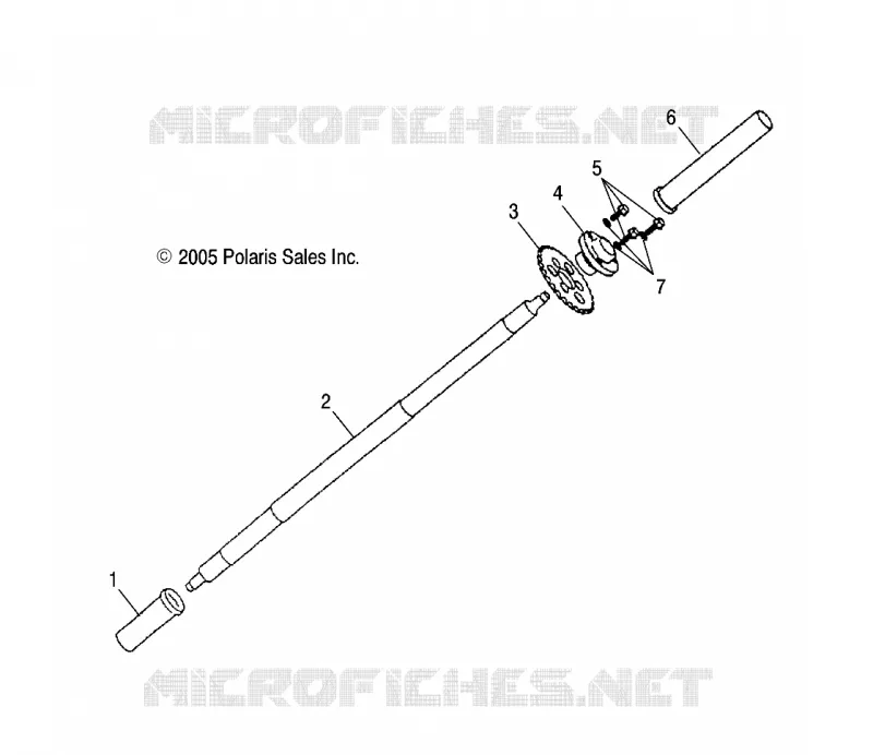 AXE DE ROUES ARRIERE