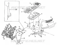 FIXATION PORTE BAGAGES ET PARE CHOCS AVANT (300) XPRESS 300 W97CA28C (4939603960A009)