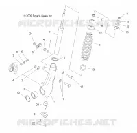 SUSPENSION, JAMBE DE FORCE AVANT