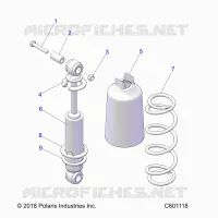 SUSPENSION, AMORTISSEUR AVANT TRACK (7043995)