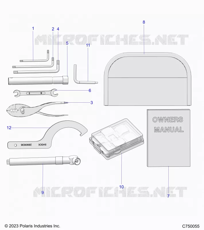 REFERENCE, MANUEL DU PROPRIETAIRE AND TOOL KIT