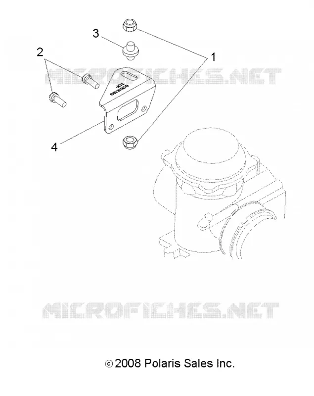 MOTEUR, CARBURATEUR BRACKET