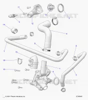MOTEUR, WATERPUMP AND BYPASS