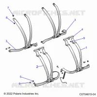 SIEGE BELT MOUNTING 4 POINT