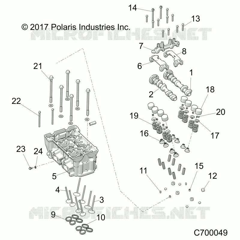 CYLINDRE HEAD AND VALVES