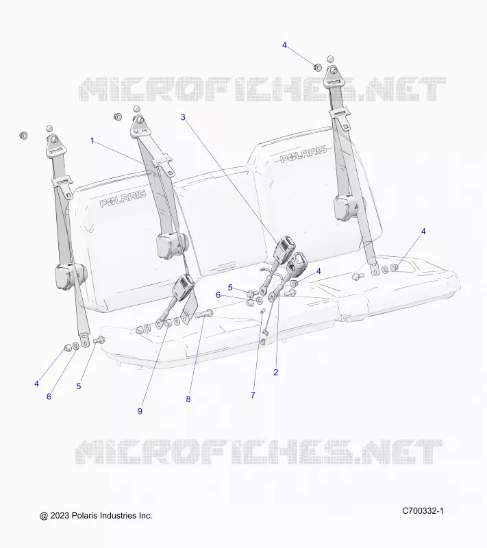 SIEGE BELT MOUNTING