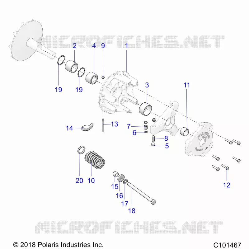 SYSTÃˆME DE TRANSMISSION, PRIMARY CLUTCH