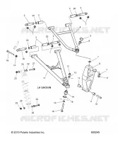 SUSPENSION, CONTROL ARMS, SPINDLE AND AMORTISSEUR MNTG