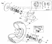 ROUE AVANT  Scrambler 500 W97BC50A (4943074307B006)