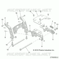 CHASSIS, MOUNTING, FRONT PONT