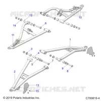 SUSPENSION AVANT CONTROL ARMS