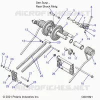 SUSPENSION, BRAS DE SUSPENSION ARRIERE