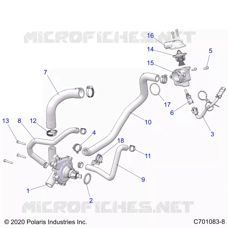 MOTEUR, WATERPUMP AND BYPASS