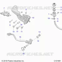 BRAKES, BRAKE PEDAL AND MAITRE CYLINDRE