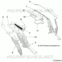 CARROSSERIE ARRIERE FENDERS AND BEZELS- Z23N4E99A/99B (C700248-8)