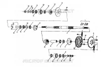 ARBRE DE TRANSMISSION INTERMEDIAIRE  6X6 UPDATED 2-91 (4919811981027A)