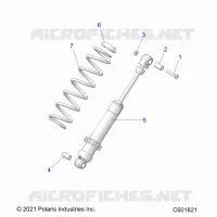 SUSPENSION, AMORTISSEUR ARRIERE TRACK (7045713)